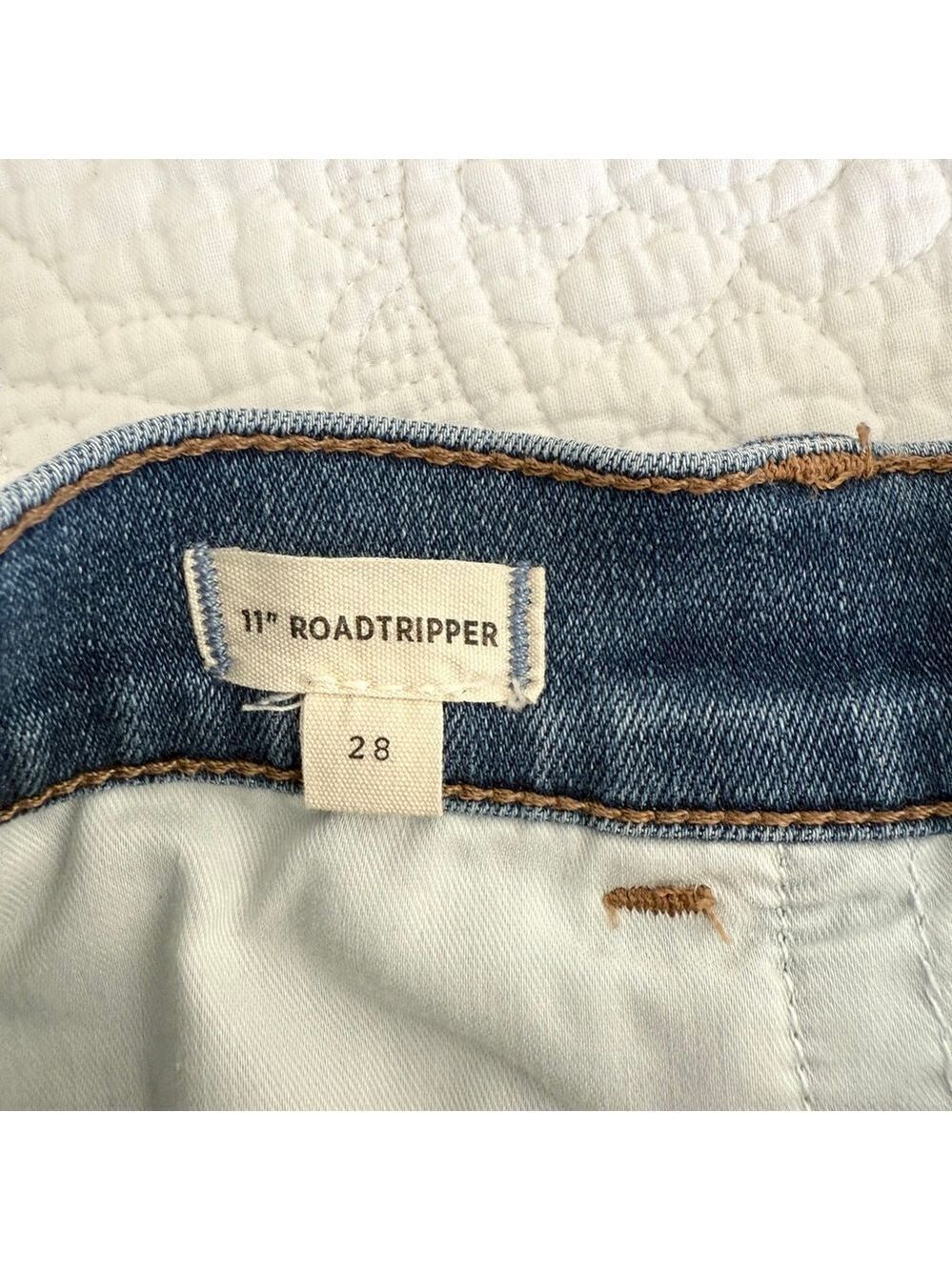 Madewell 11" Roadtripper High Rise Skinny Jeans Womens Size 28 Blue Light Wash - Picture 7 of 14